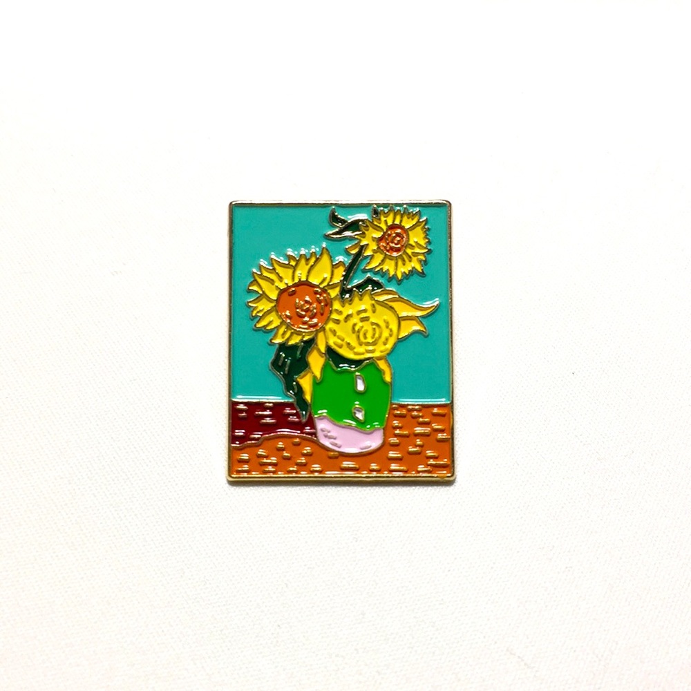 🍏50% OFF/3+...Van Gogh "Sunflowers" Pin